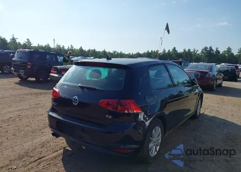 2015 Volkswagen Golf Tsi S 2-Door из США, поврежденный, VIN 3VW917AU6FM094841